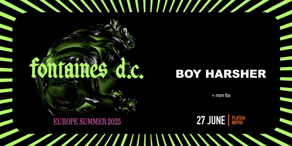 Fontaines D.C & Boy Harsher Ticket Banner