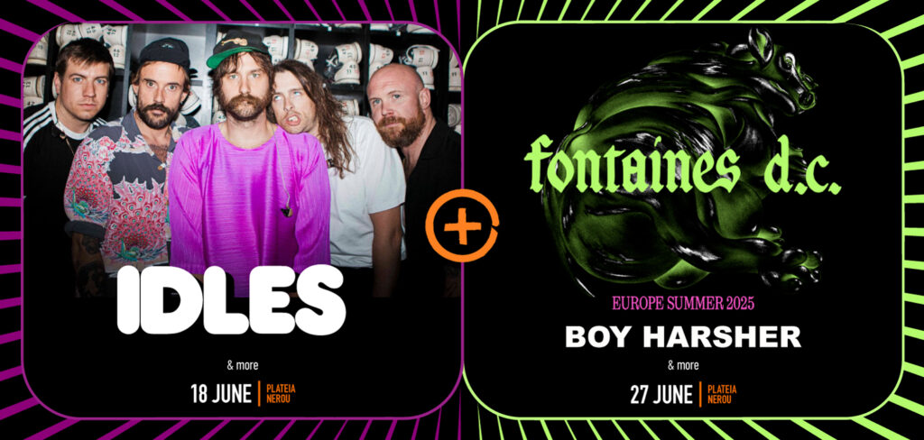 Fontaines D.C. Boy Harsher & Idles special offer banner